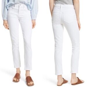 Vince White Cropped Skinny Ankle Jeans Women’s Size 28 Stretch Denim